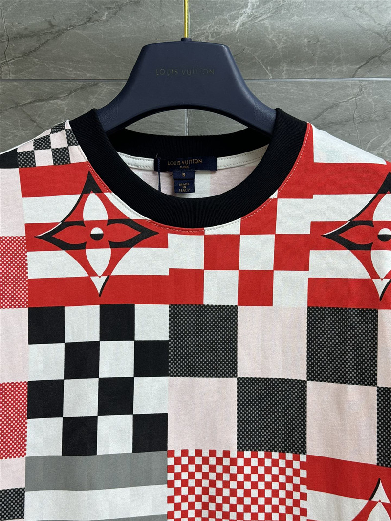 l0vis Vvtt0n lv contrast print t-shirt replica clothing sites