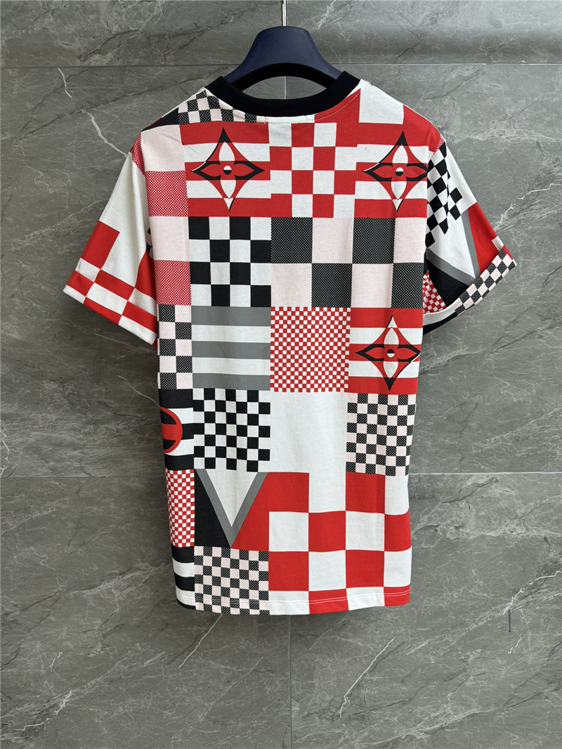 l0vis Vvtt0n lv contrast print t-shirt replica clothing sites