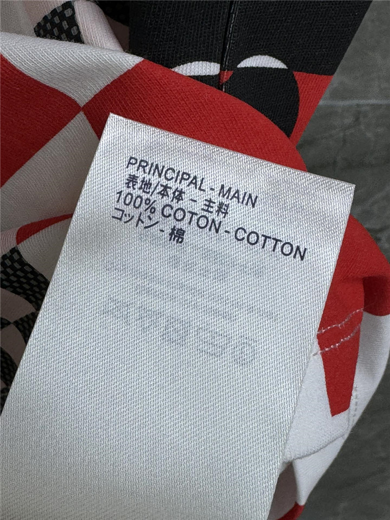 l0vis Vvtt0n lv contrast print t-shirt replica clothing sites