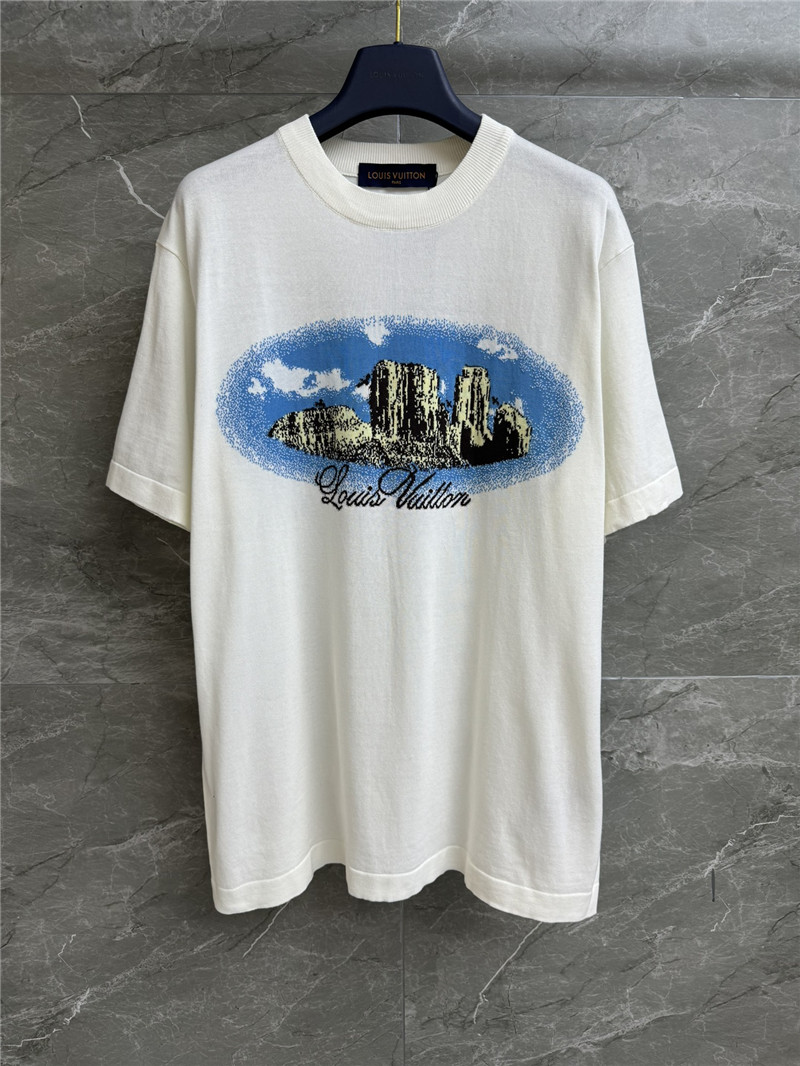 l0vis Vvtt0n lv jacquard short-sleeved replica clothes