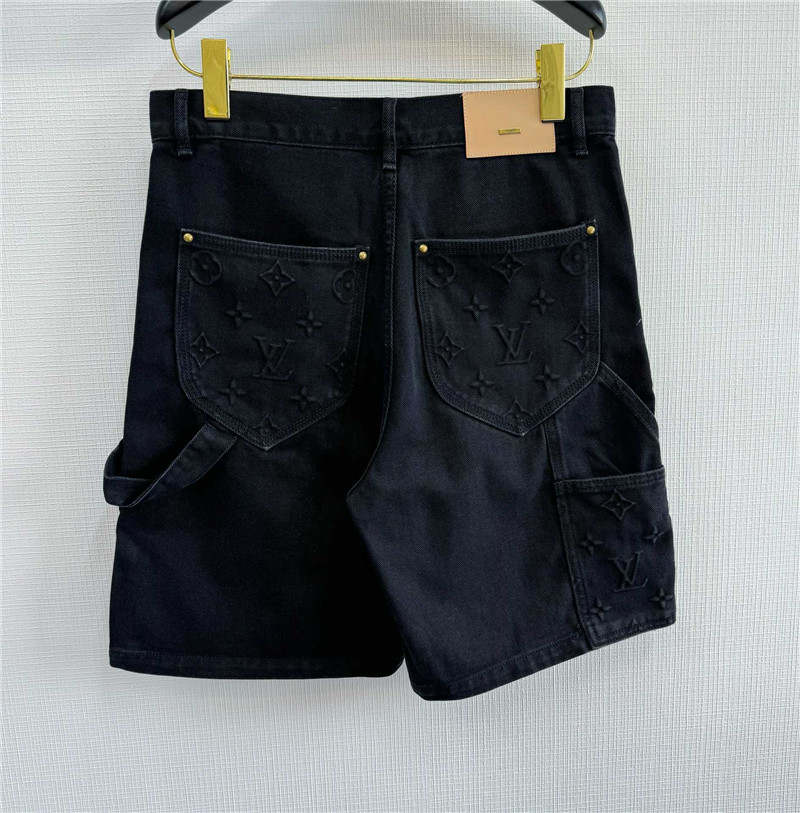 l0vis Vvtt0n lv embossed denim shorts replicas clothes