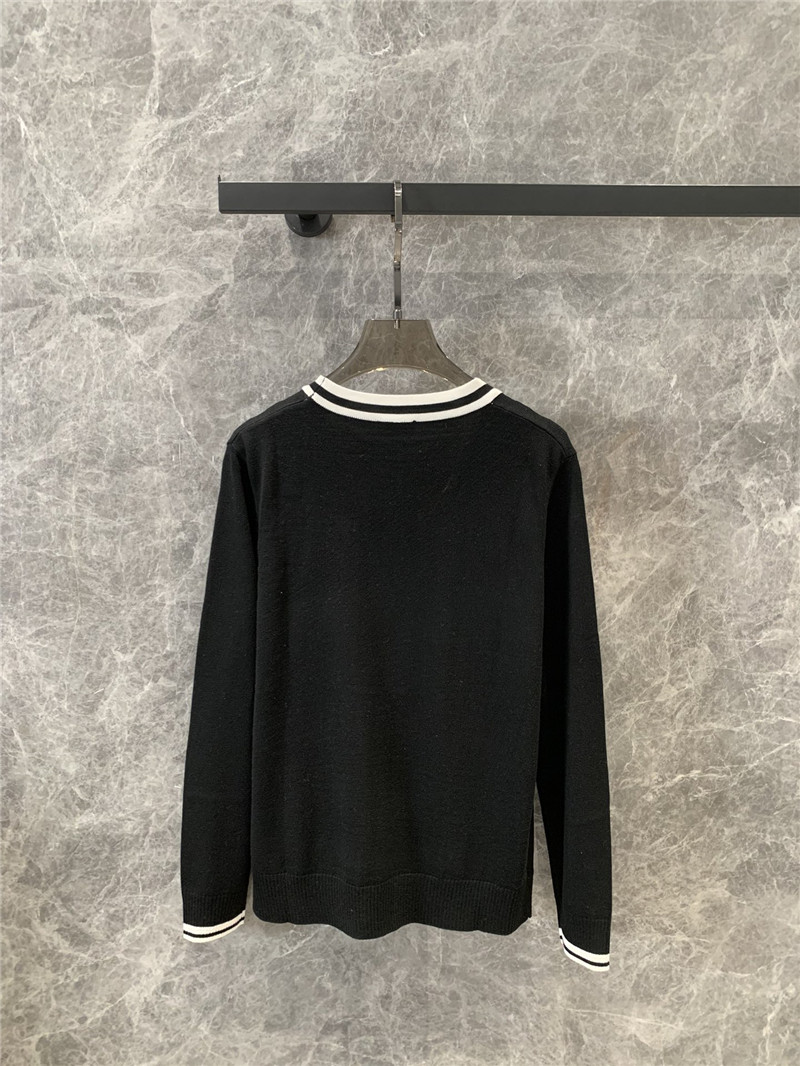 Ce1i*e logo single breasted knitted cardigan replicas clothes