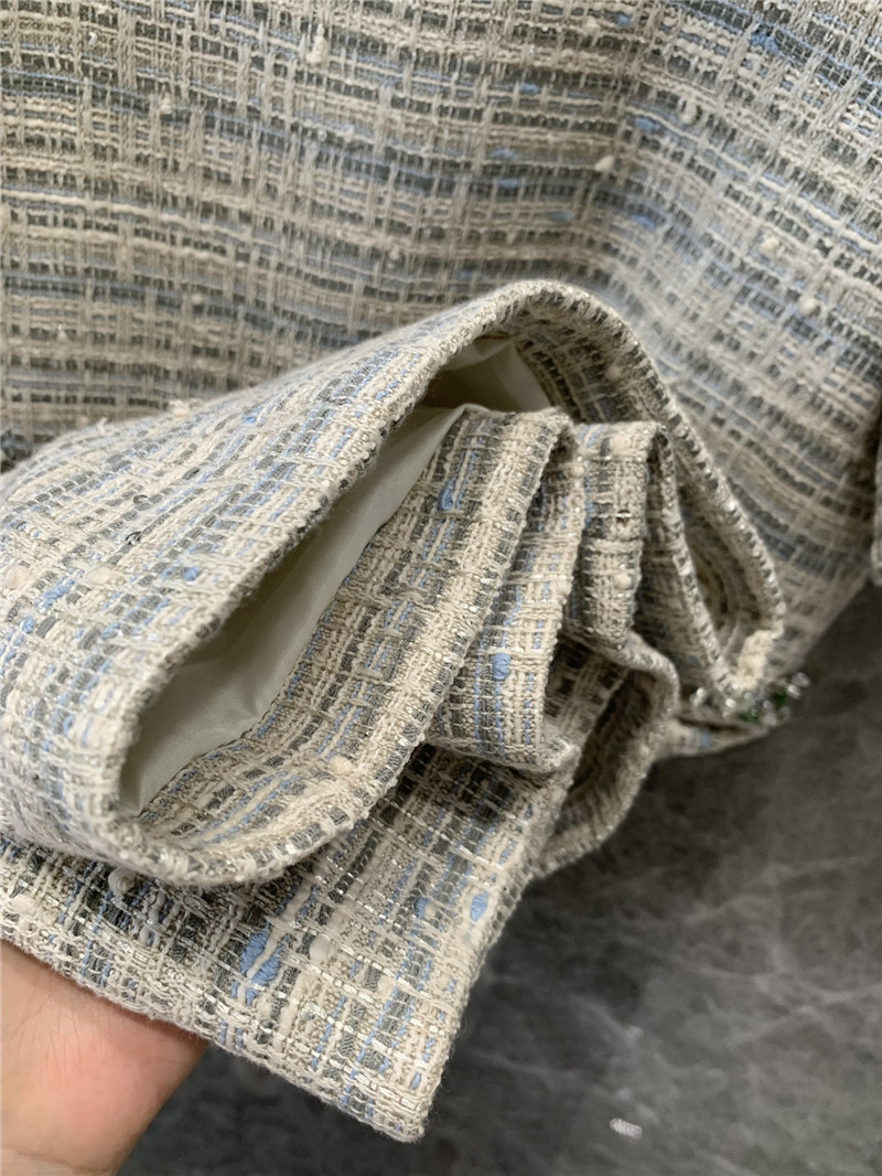 Va1e*ntin0 beaded tweed short sleeve dress replicas clothes