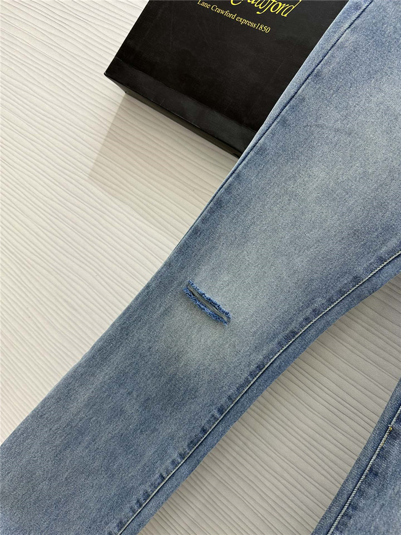 Balmain frayed hem ripped jeans replica clothes