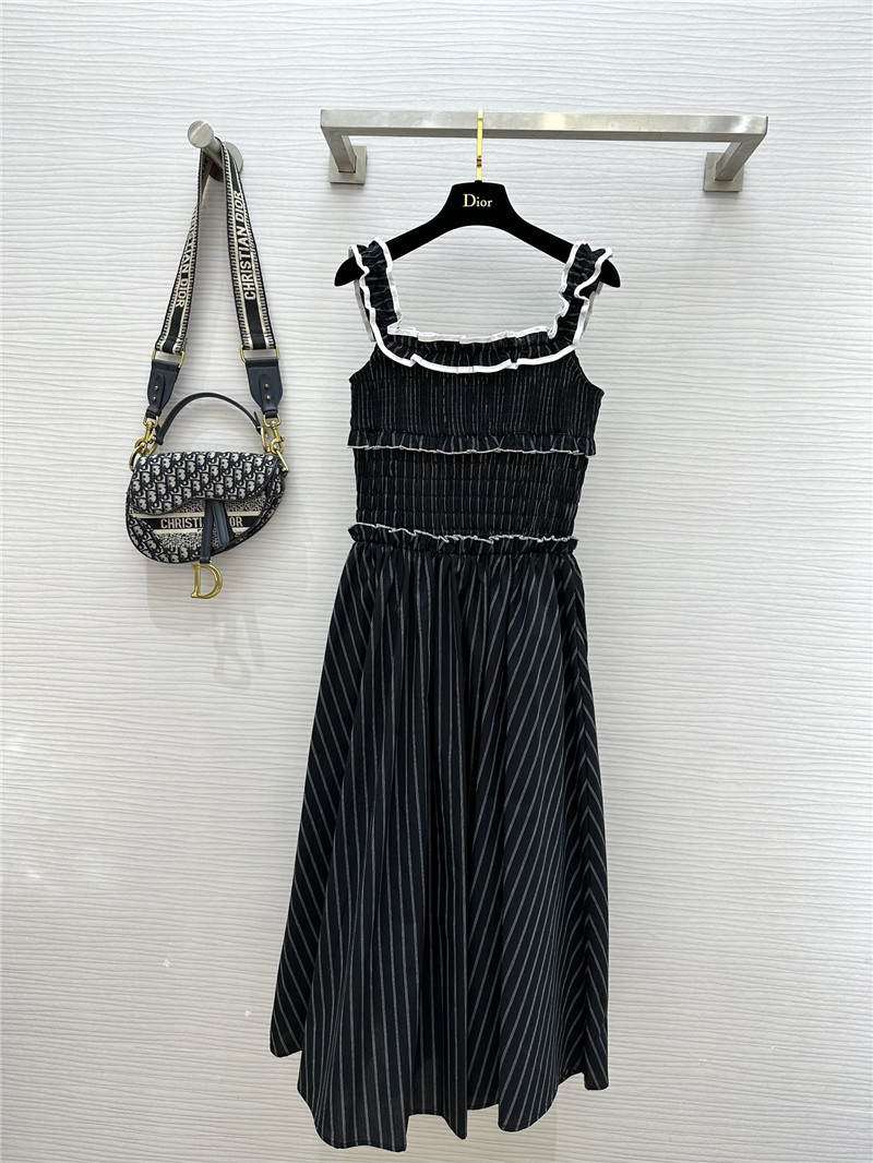 D10r striped suspender dress replicas clothes