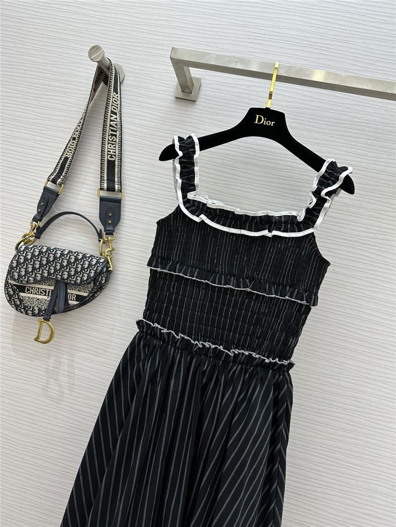 D10r striped suspender dress replicas clothes