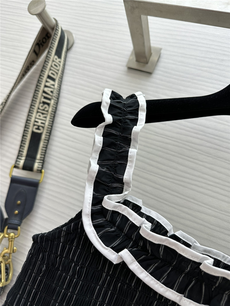 D10r striped suspender dress replicas clothes