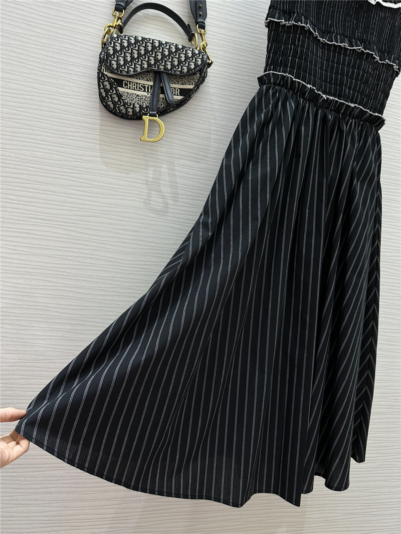D10r striped suspender dress replicas clothes