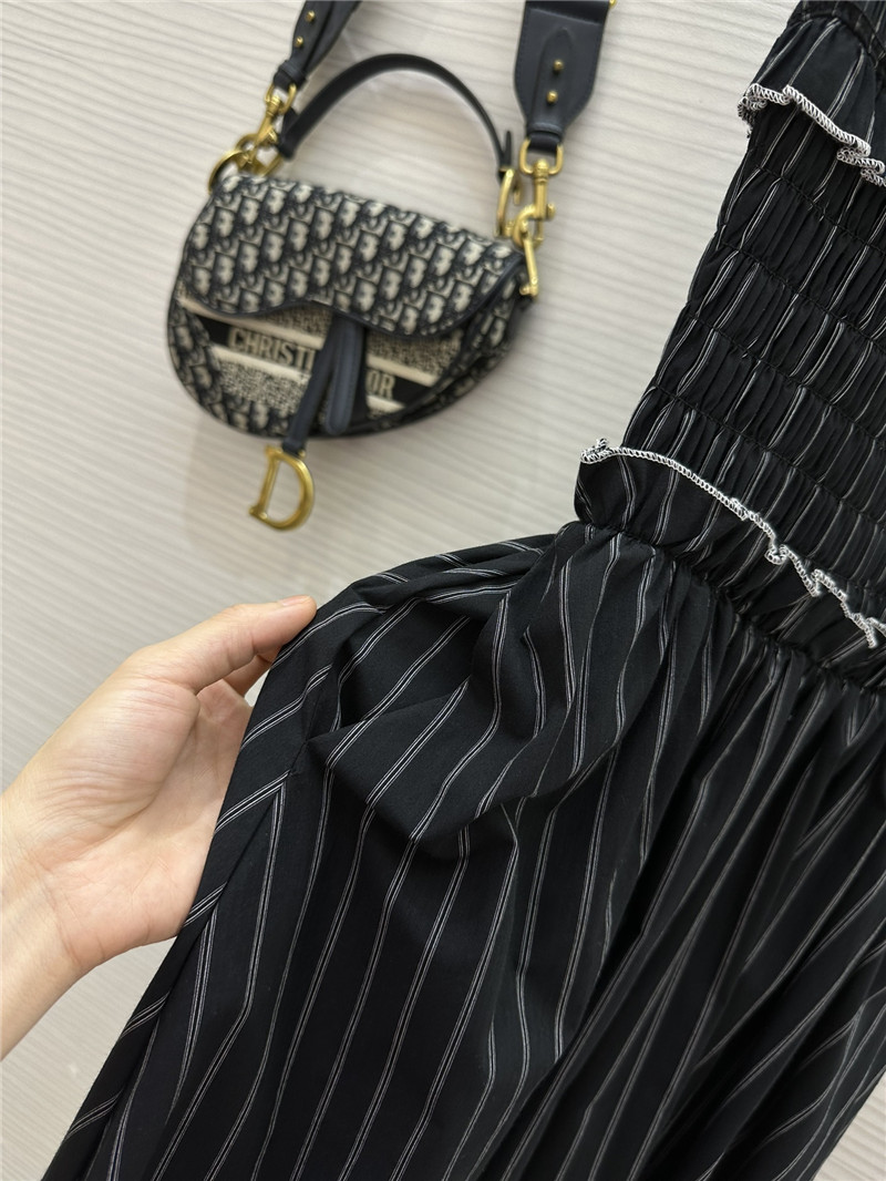 D10r striped suspender dress replicas clothes