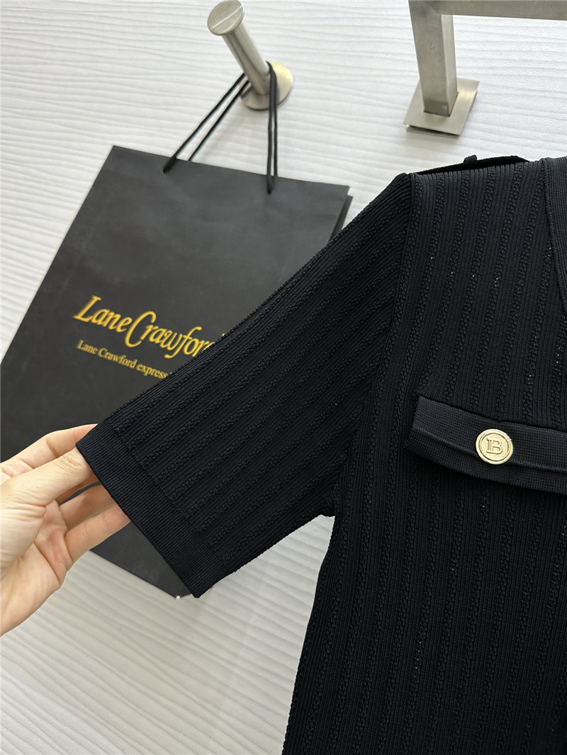 Balmain gold button short sleeve replica d&g clothing