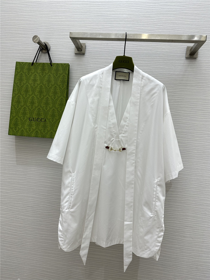 Gvc*1 wide sleeve ribbon shirt dress replica clothes
