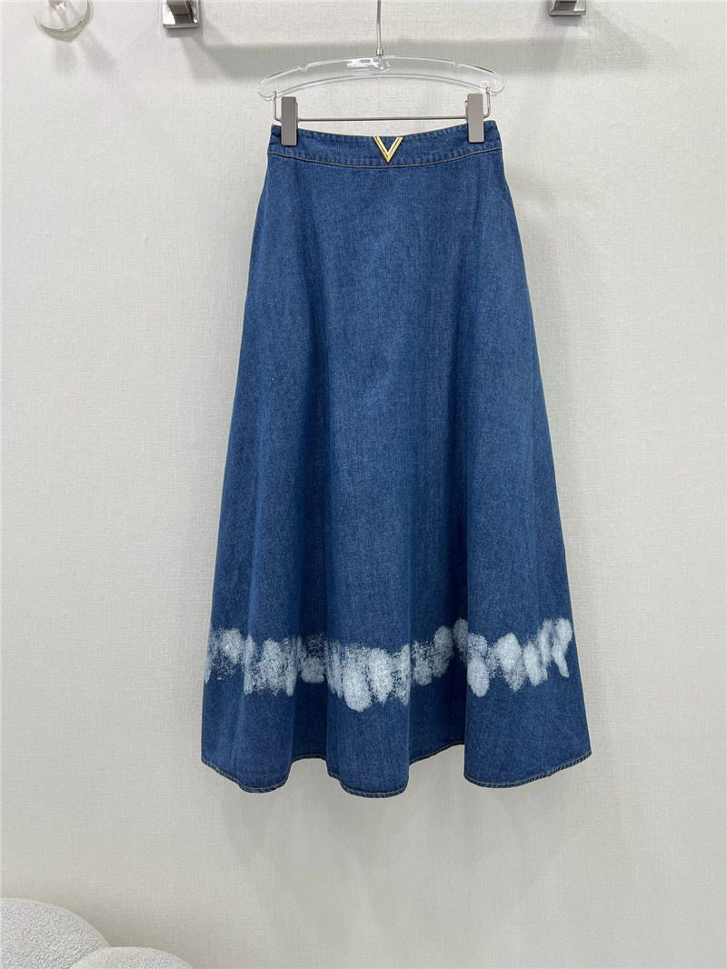 Va1e*ntin0 gradient denim skirt replica d&g clothing