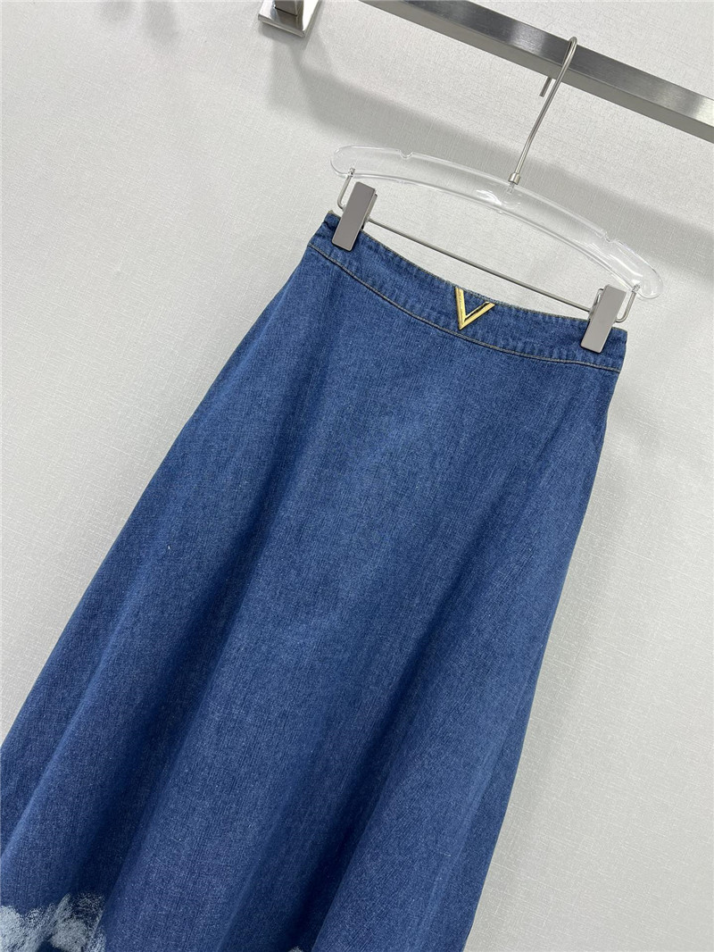 Va1e*ntin0 gradient denim skirt replica d&g clothing
