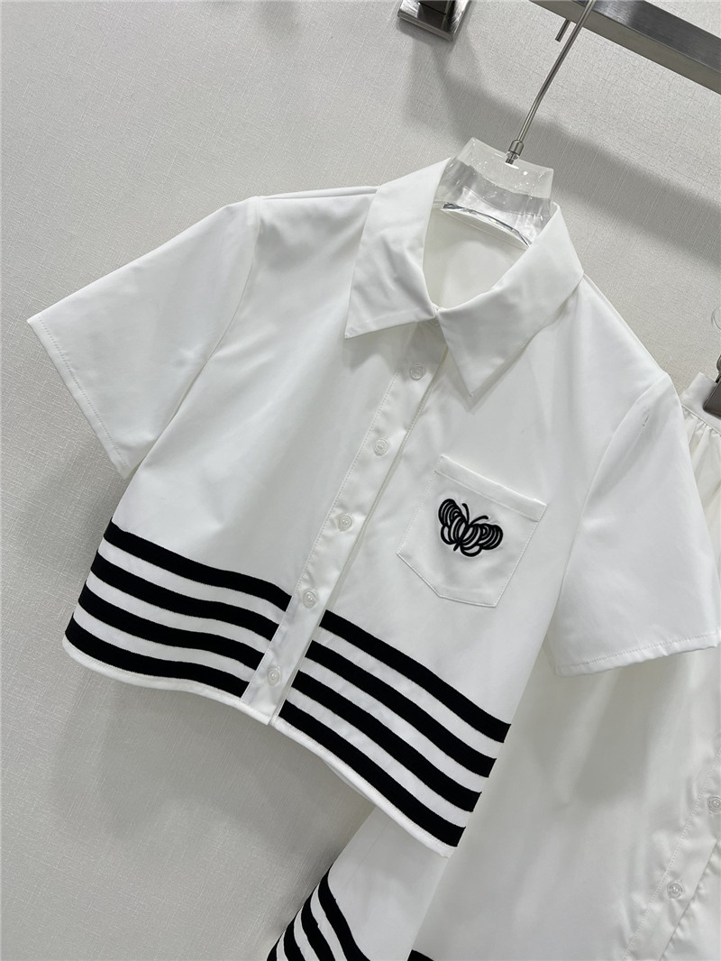 D10r black and white contrast webbing suit replica clothing