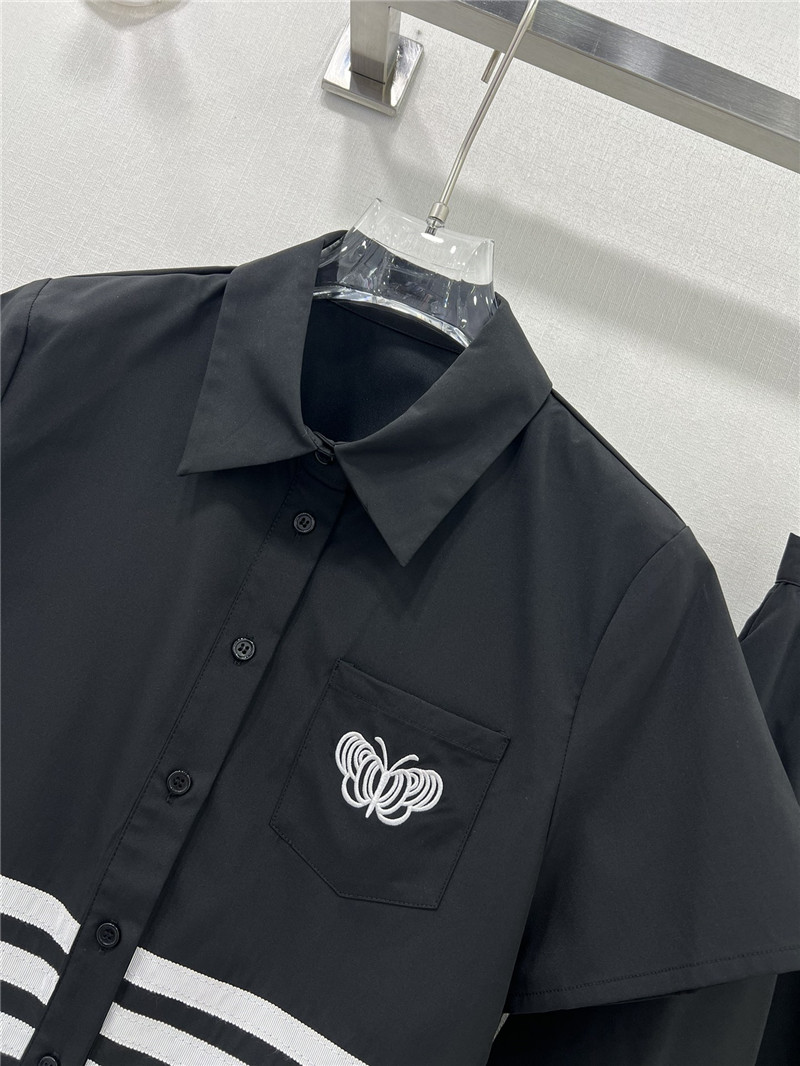 D10r black and white contrast webbing suit replica clothing