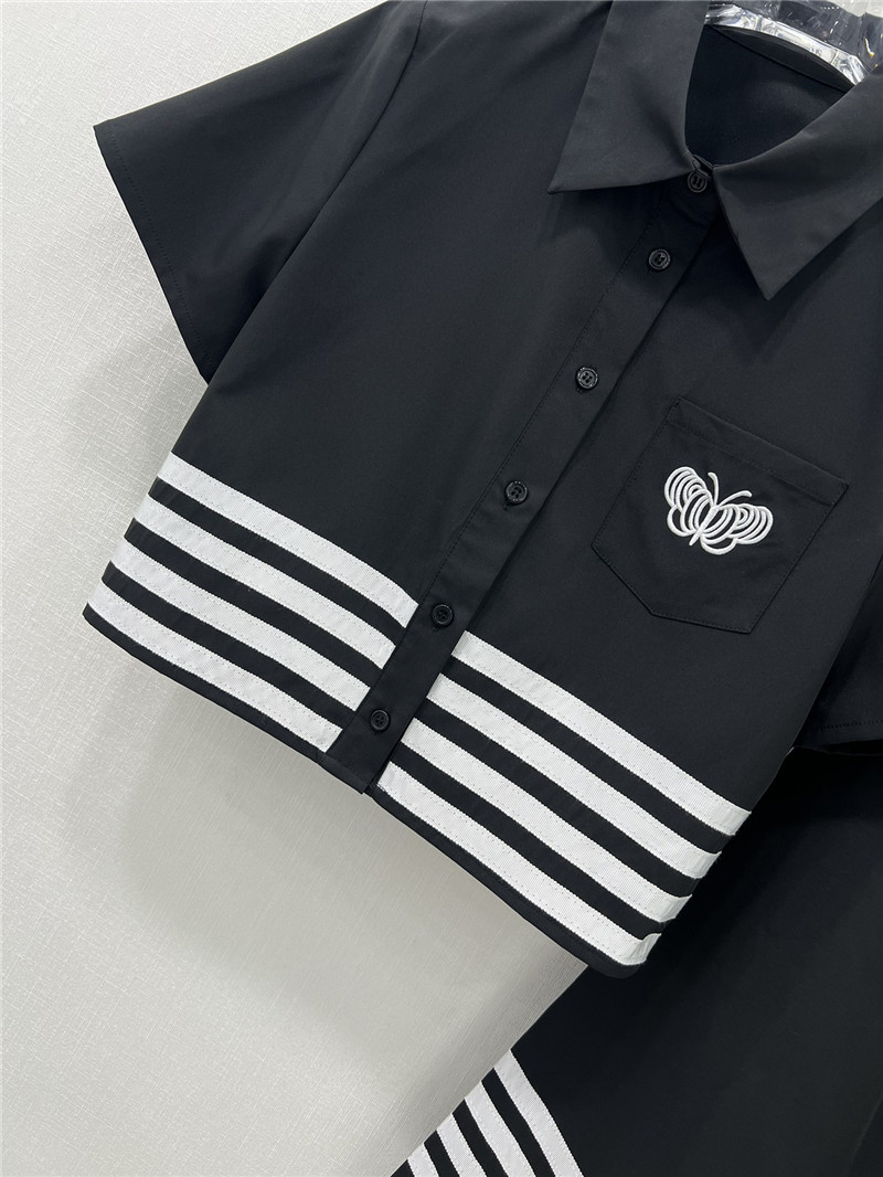 D10r black and white contrast webbing suit replica clothing