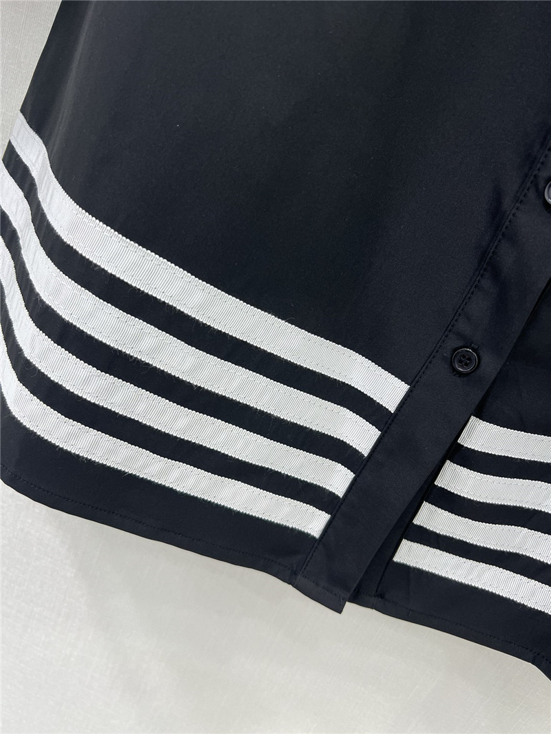 D10r black and white contrast webbing suit replica clothing