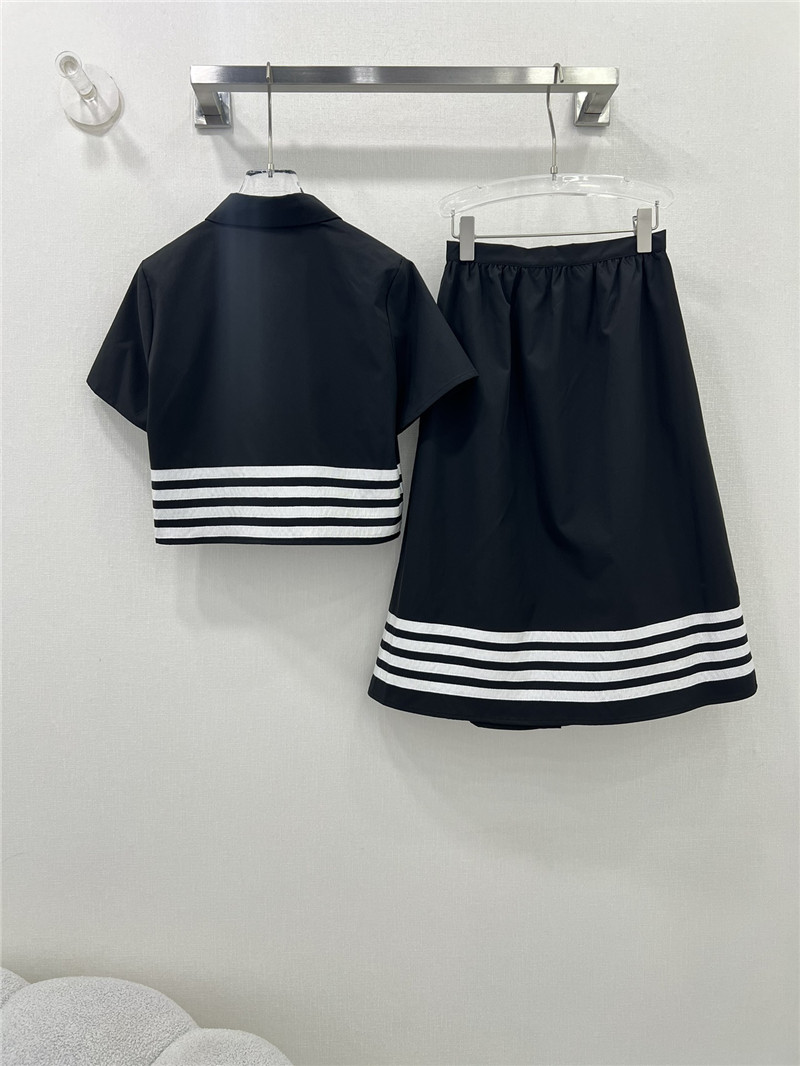 D10r black and white contrast webbing suit replica clothing