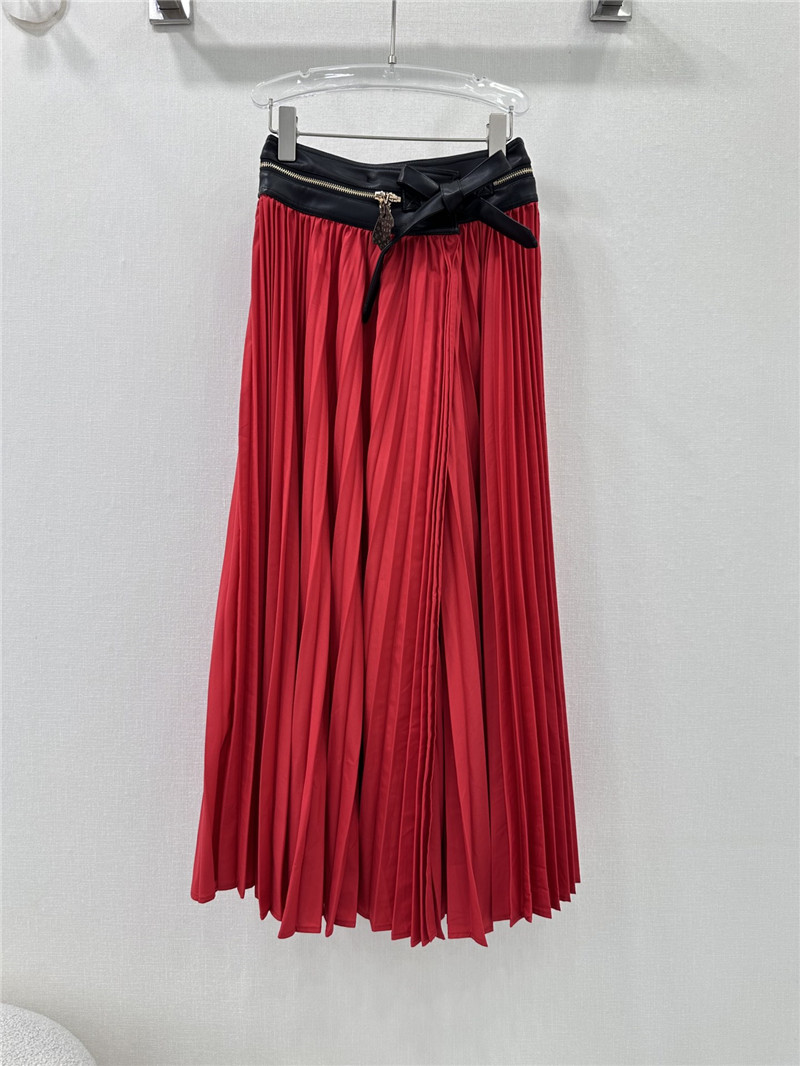 l0vis Vvtt0n lv patchwork leather long skirt replica clothing sites