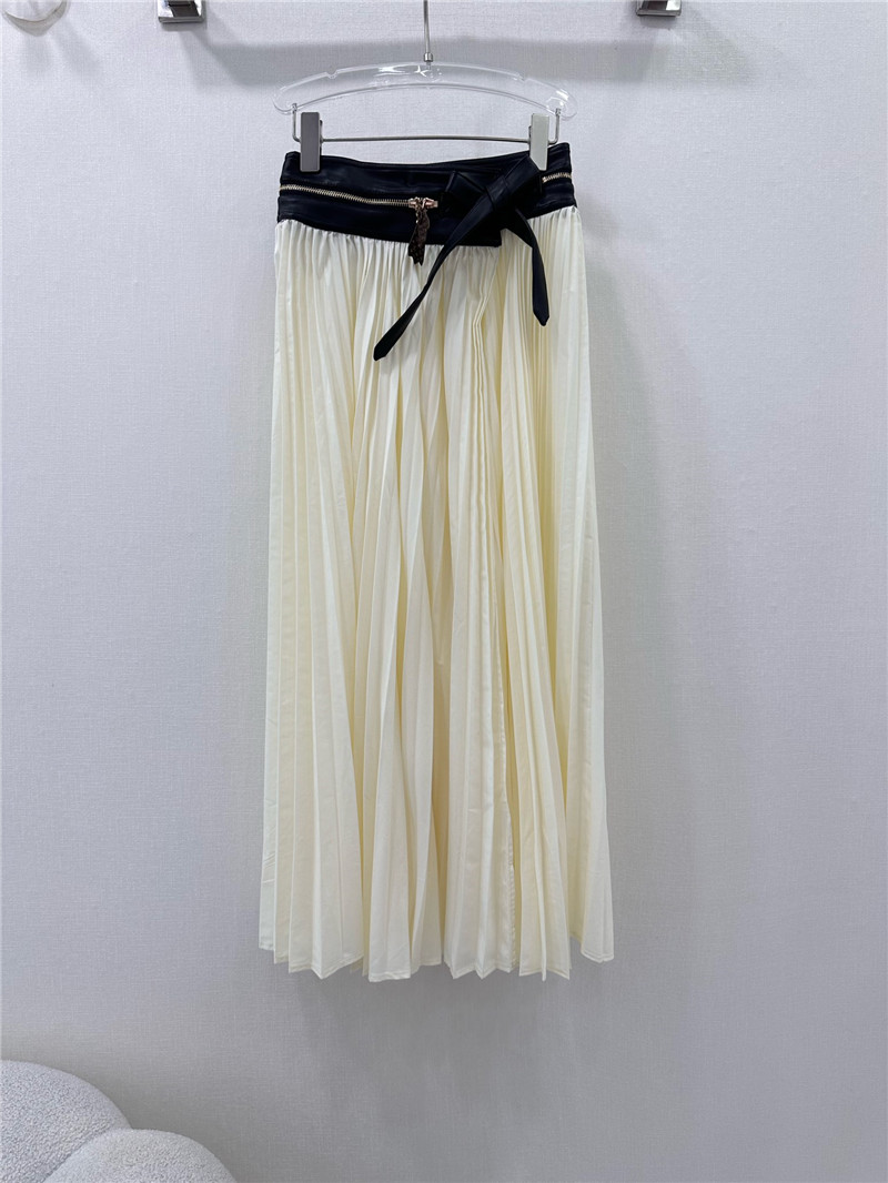 l0vis Vvtt0n lv patchwork leather long skirt replica clothing sites