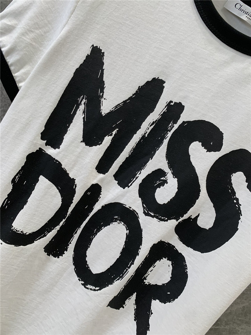 D10r letter logo print short sleeve t replicas clothes