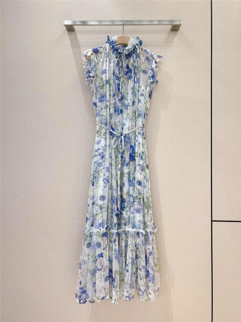 zimm ruffle sleeveless dress replica d&g clothing