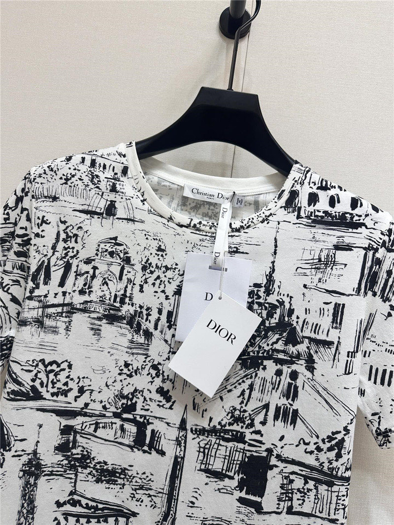D10r paris map series short-sleeved replica clothes