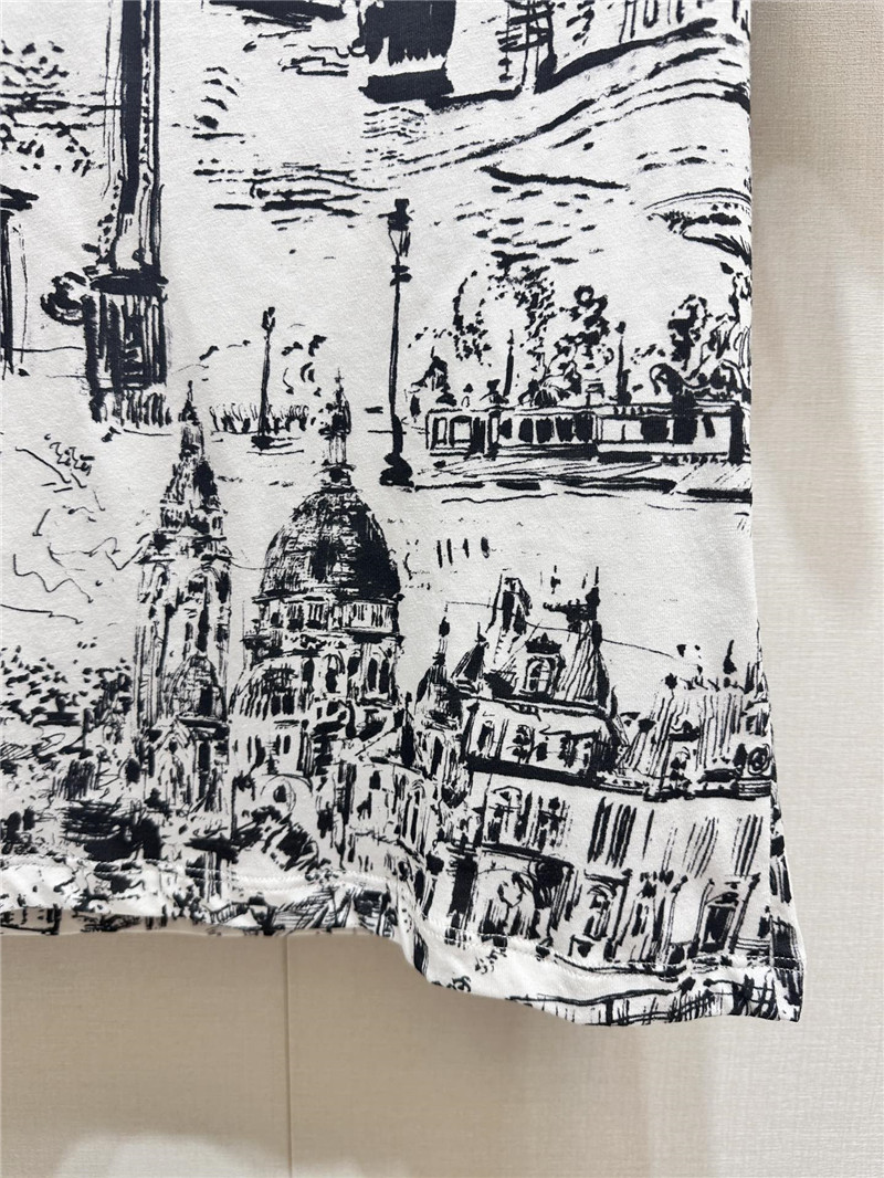 D10r paris map series short-sleeved replica clothes