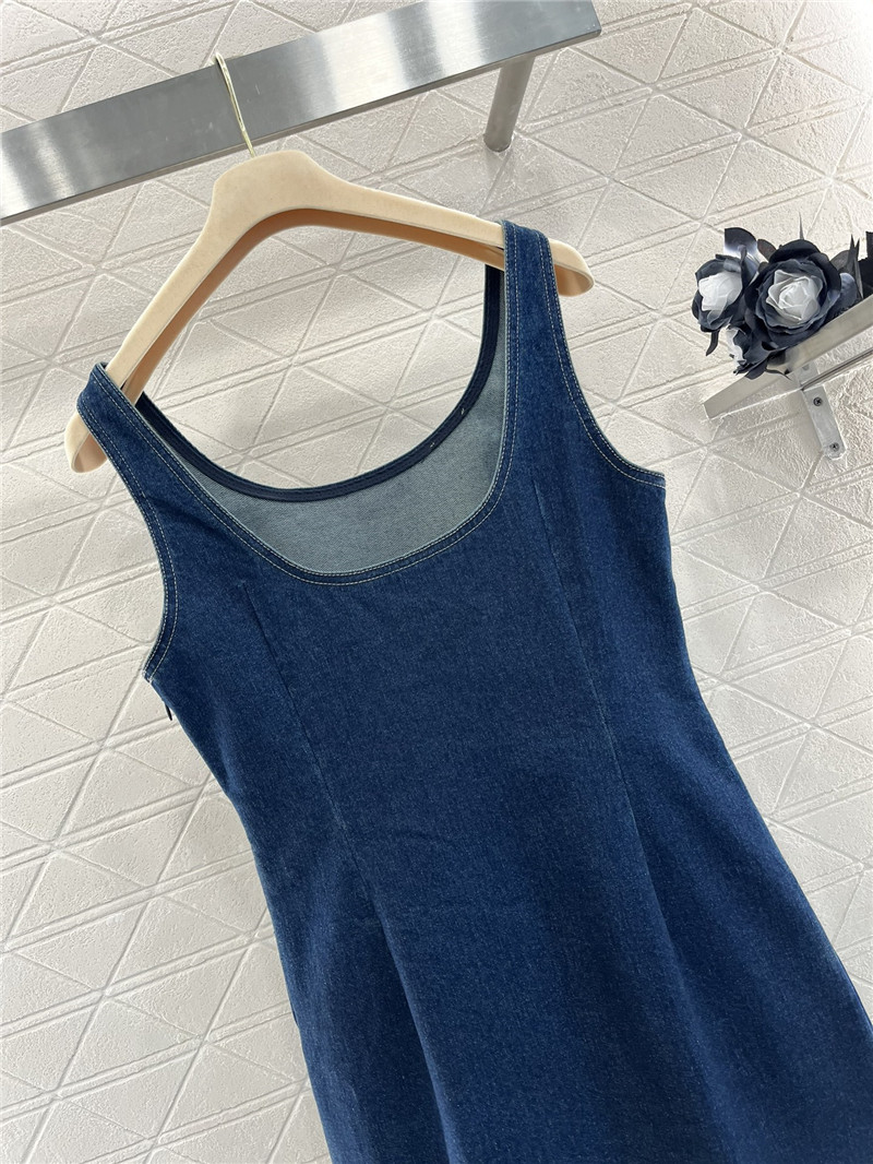 M1um1u denim vest skirt replica clothing sites