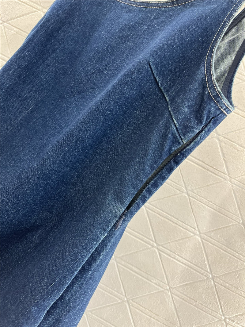 M1um1u denim vest skirt replica clothing sites