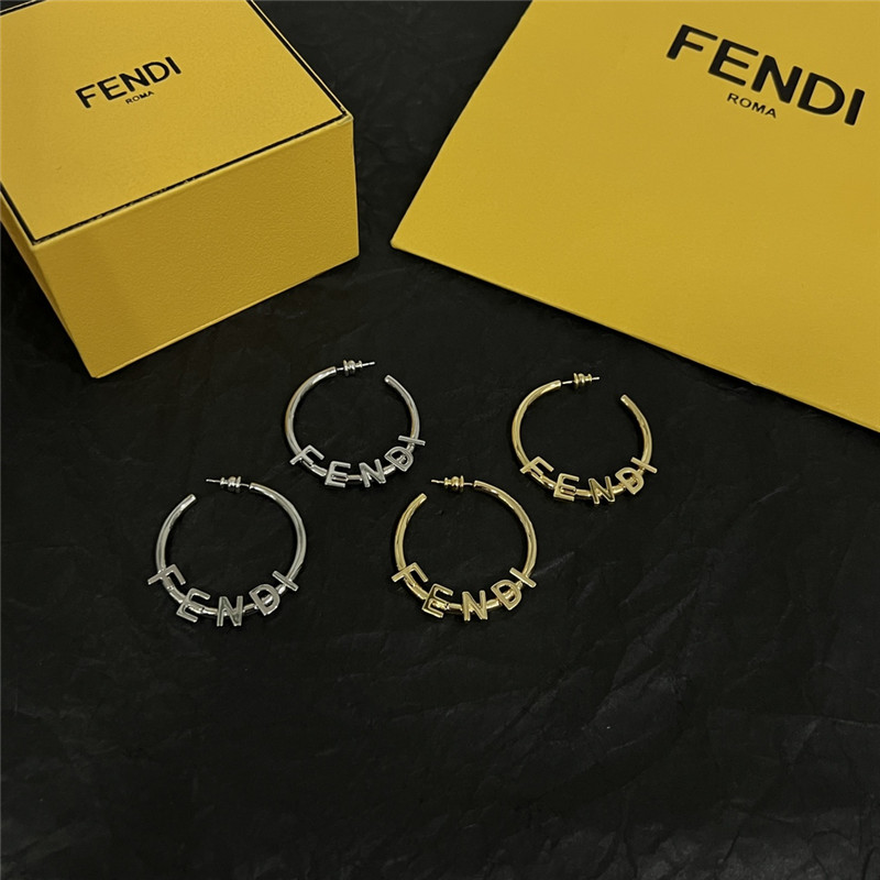 F**di simple and elegant earrings