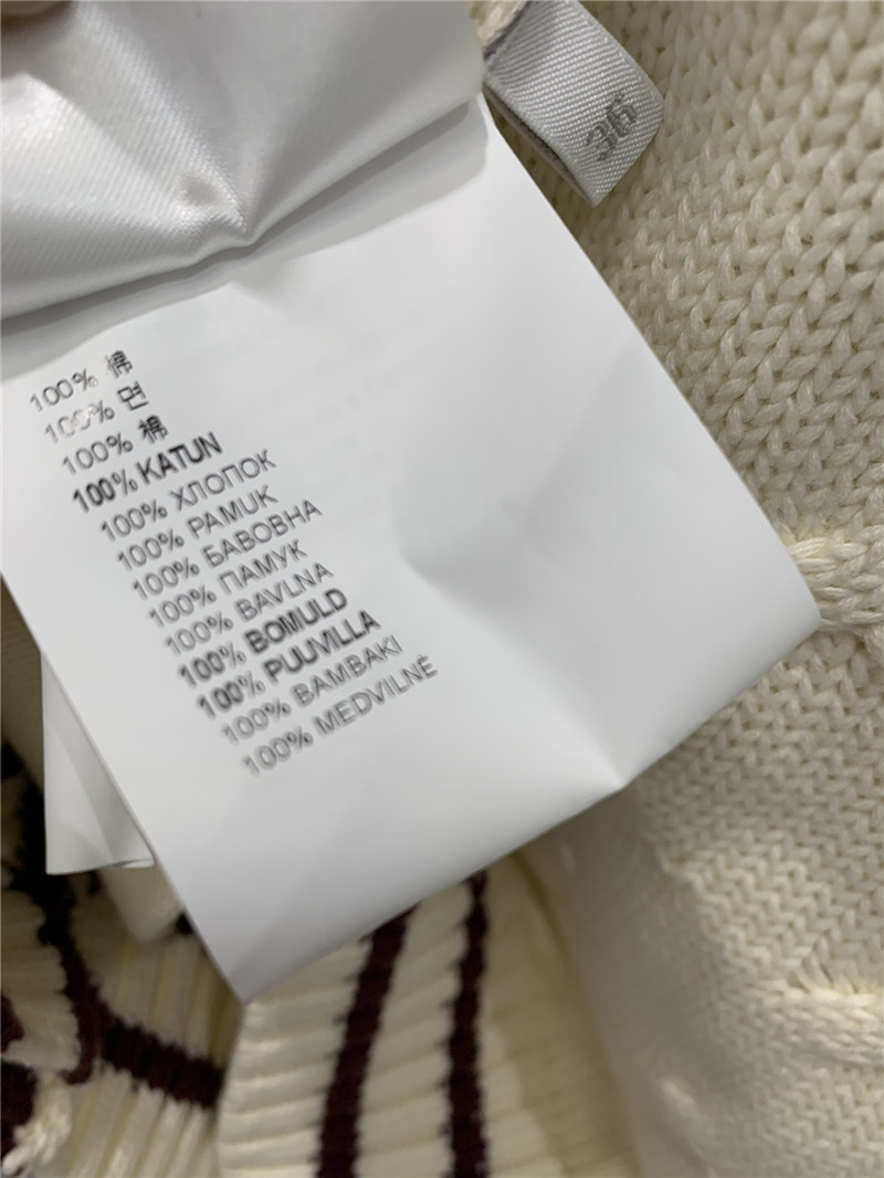 Pra*a crew neck cable cardigan replica d&g clothing