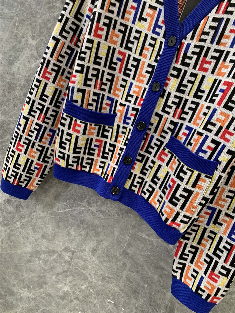 F**di knitted v-neck cardigan replicas clothes