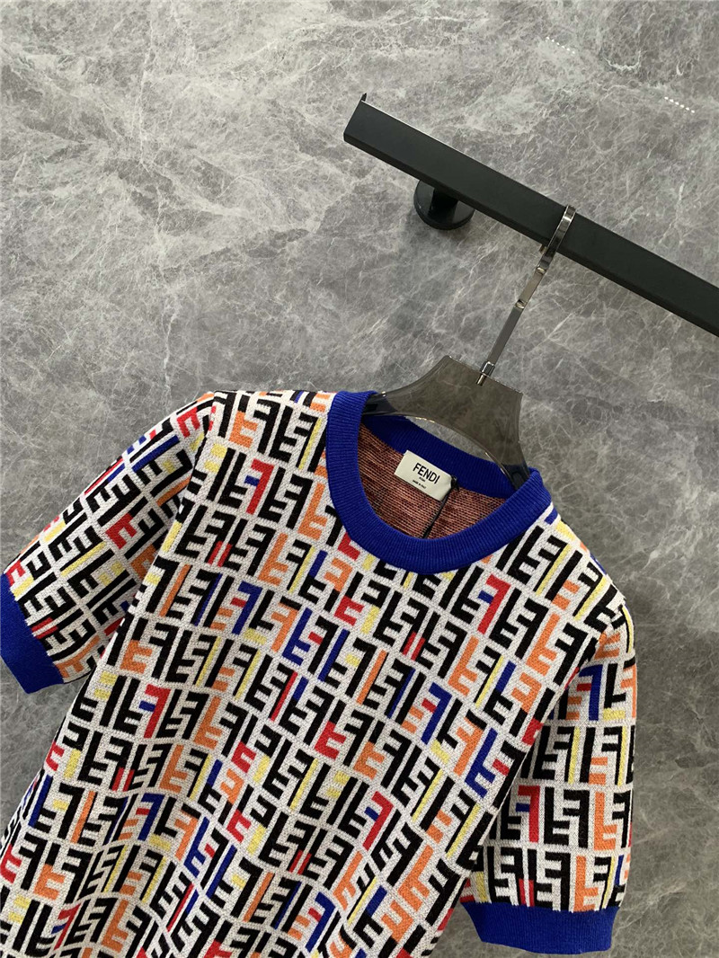 F**di logo colorful t-shirt