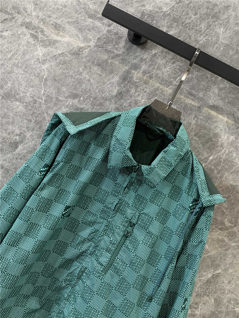 l0vis Vvtt0n lv jacquard hooded windbreaker jacket replicas clothes