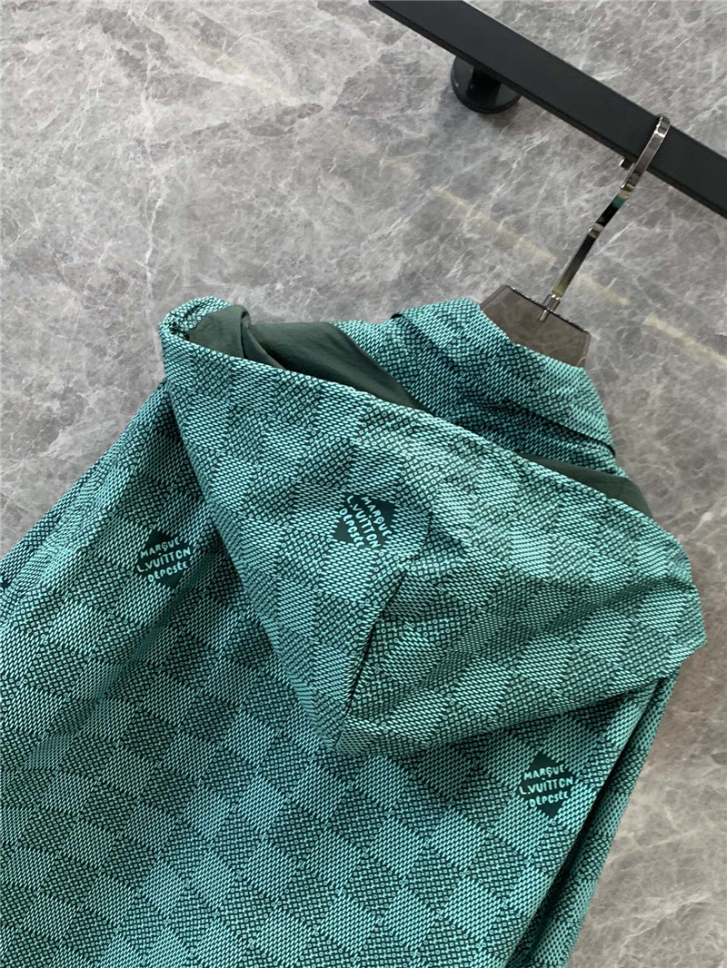 l0vis Vvtt0n lv jacquard hooded windbreaker jacket replicas clothes