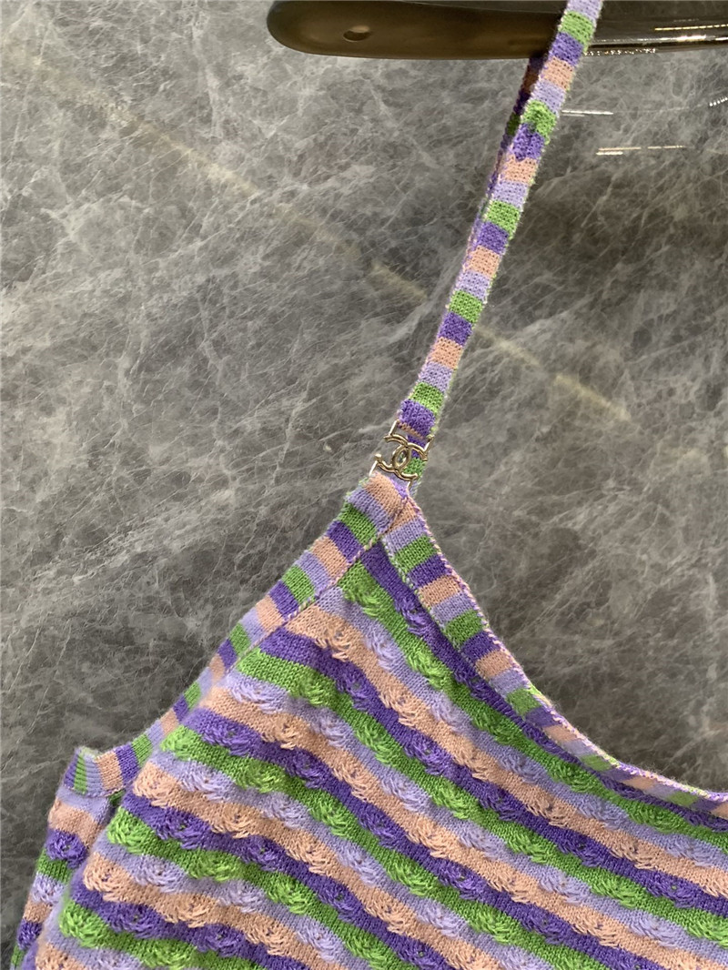 ch**el dopamine D1am0nd button knitted small vest replica clothes