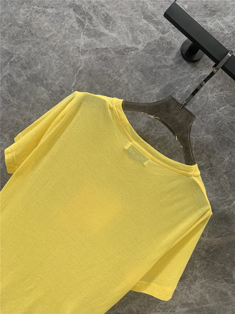 M1um1u thin round neck short sleeve t-shirt replica clothes