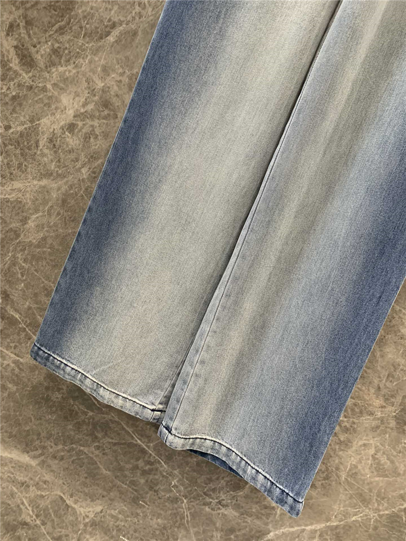 Pra*a waistband denim trousers replica d&g clothing