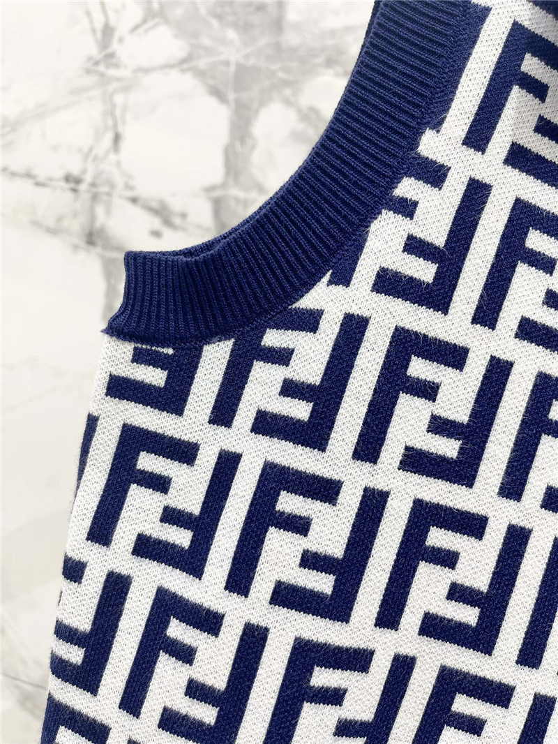 F**di monogram polo sleeveless top replica d&g clothing