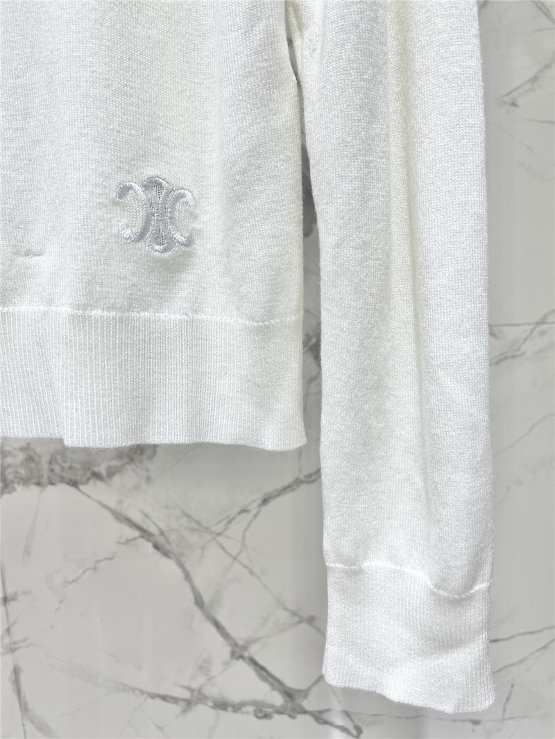 Ce1i*e knitted pullover high collar design long sleeves replica clothes