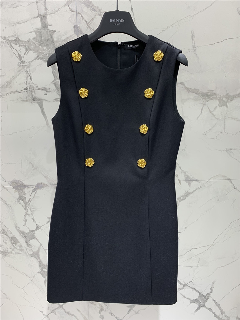 Balmain floral sleeveless dress replica d&g clothing