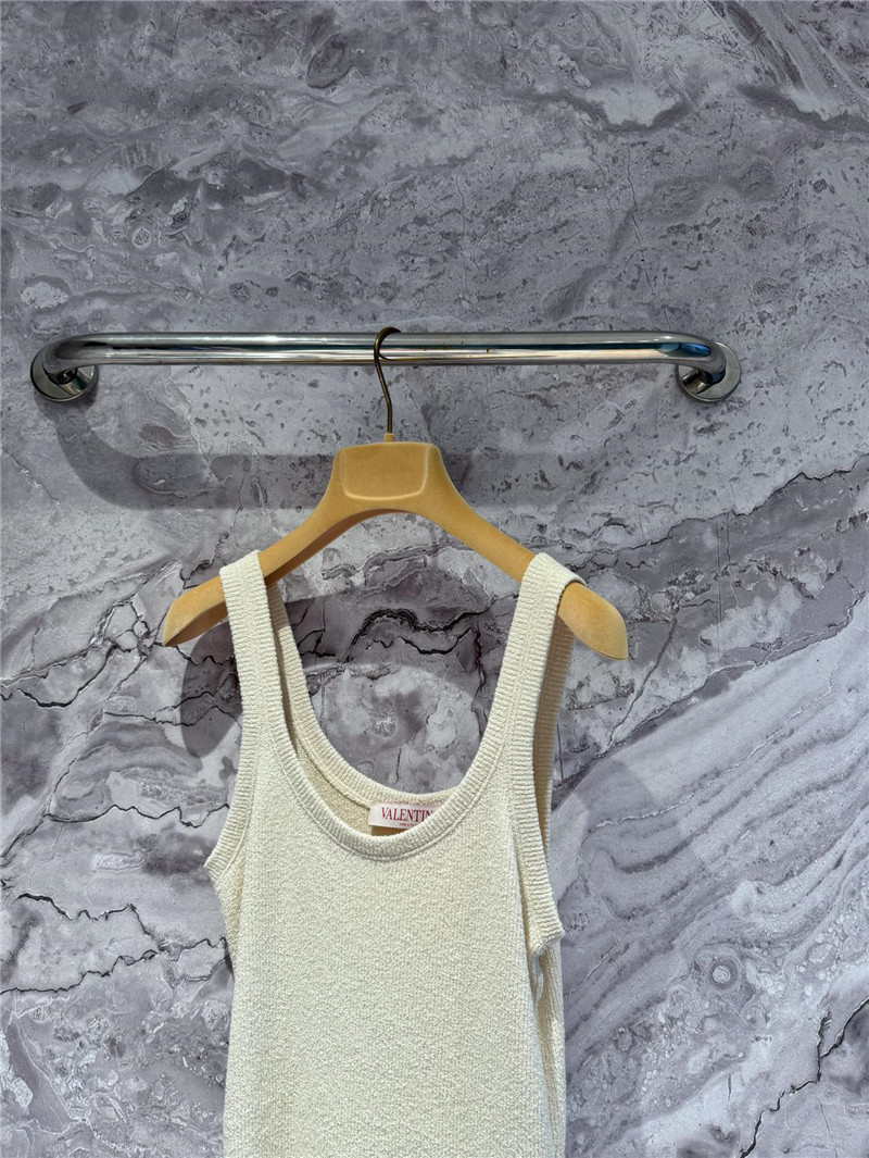 Va1e*ntin0 logo embroidered vest replica clothing sites