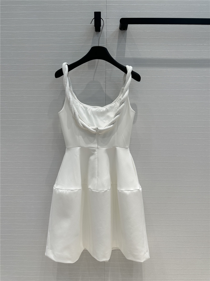 Va1e*ntin0 braided strap sleeveless dress replica d&g clothing