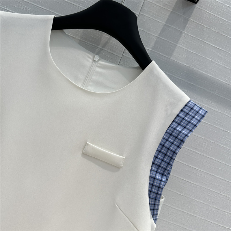 M1um1u small flying sleeve dress replica designer clothes