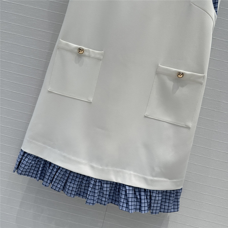 M1um1u small flying sleeve dress replica designer clothes