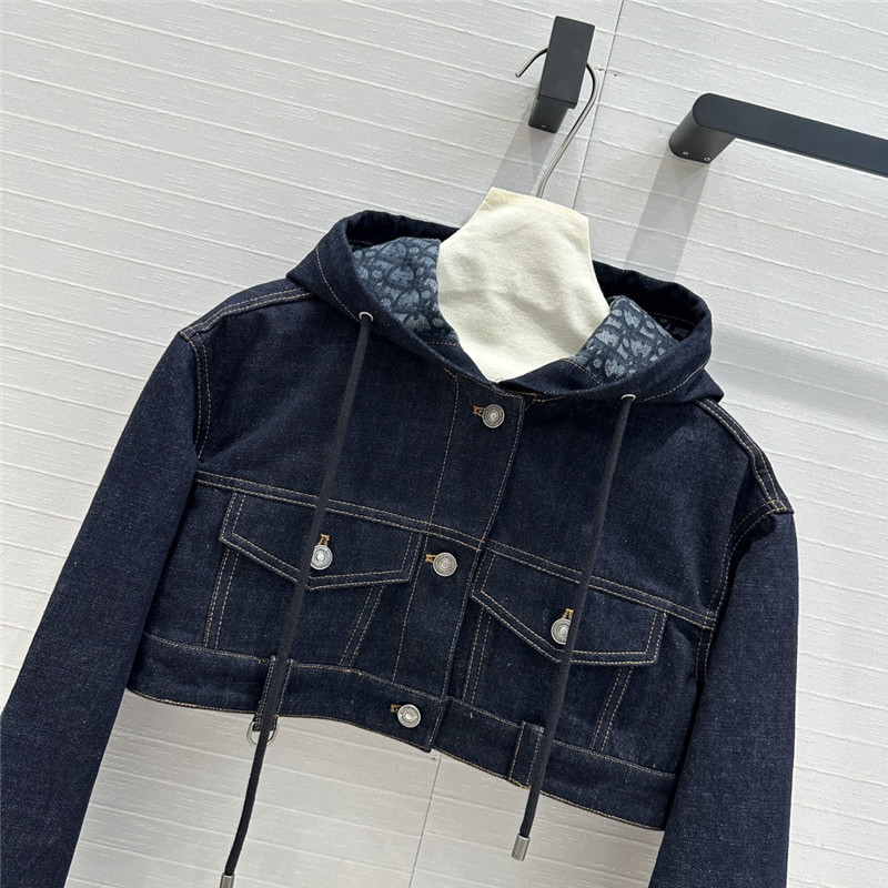 d10r S*per short old flower jacket denim jacket replica clothes
