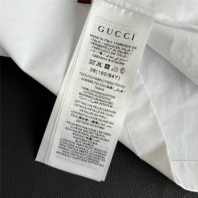 Gvc*1 v-neck ribbon white shirt dress replica designer clothes