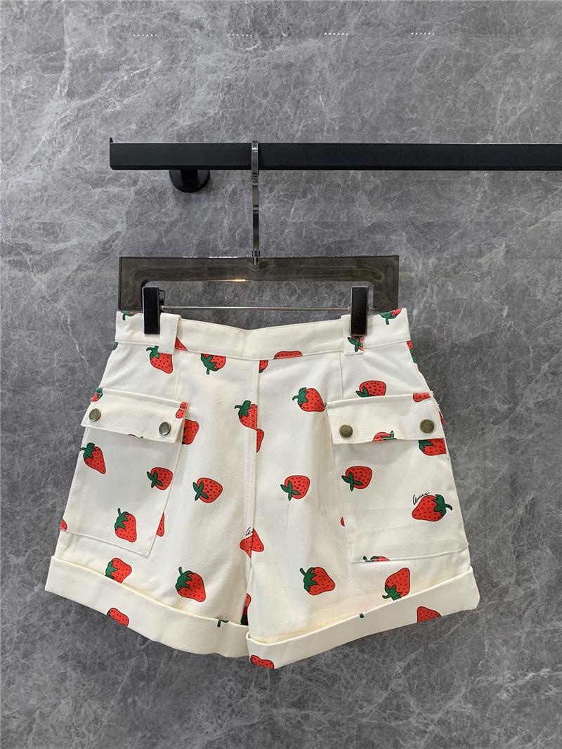 Gvc*1 strawberry print cargo shorts replica clothes
