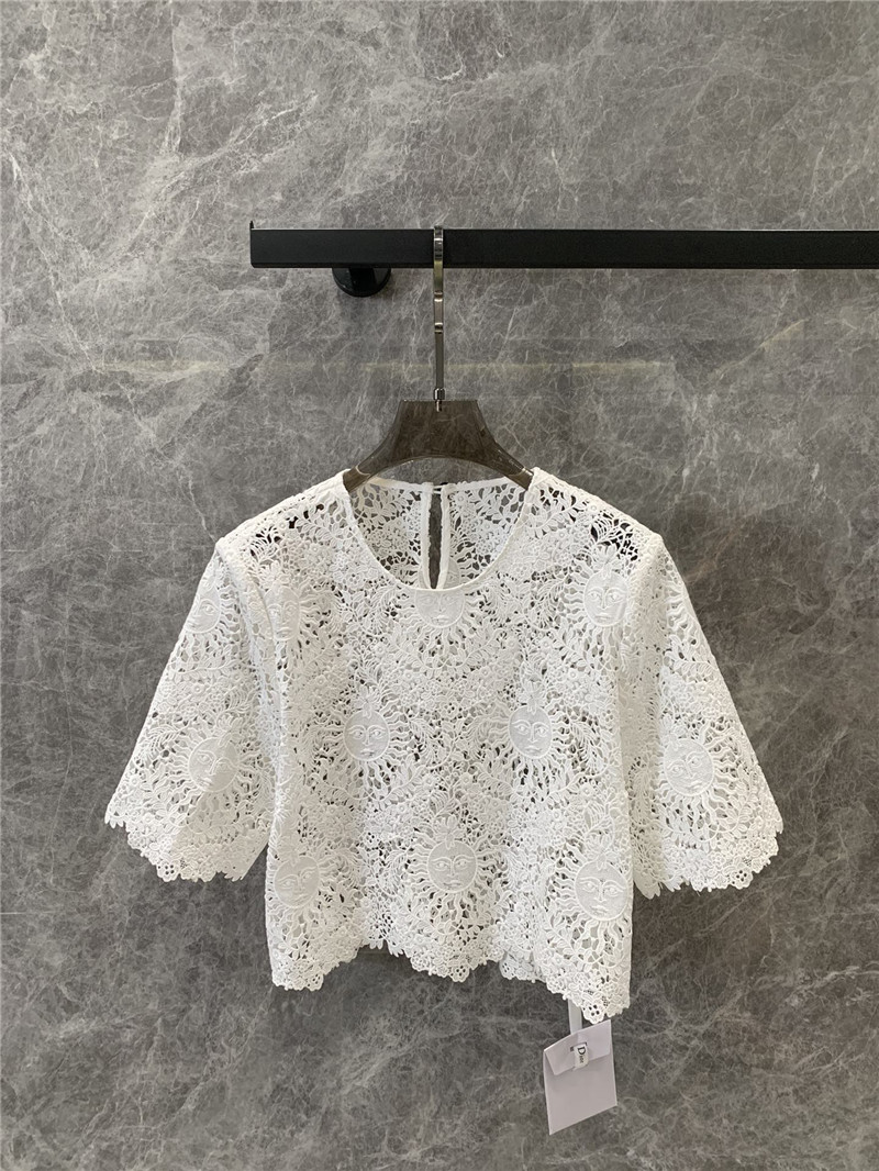 D10r water-soluble floral short top replica designer clothes